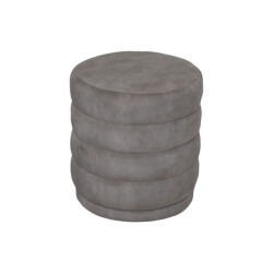 HSM Collection -ronde poef rings-45x45x40--stof