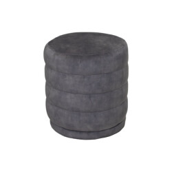 HSM Collection -ronde poef rings-45x45x40-dolfijn -stof