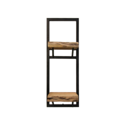 HSM Collection -wandplank levels live edge -25x22x70--acacia/metaal