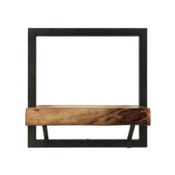 HSM Collection -wandplank levels live edge -32x22x32--acacia/metaal