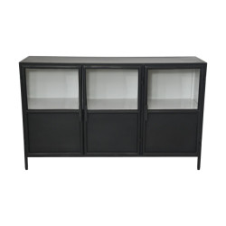 HSM Collection -dressoir bronx 3 deur-140x40x85--metaal