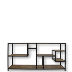 HSM Collection -open vakkenkast levels-160x38x80--mango/metaal