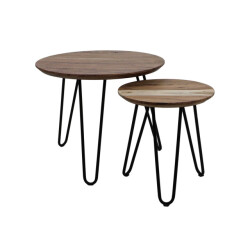 HSM Collection -ronde bijzettafel zürich s/2-ø60*50/