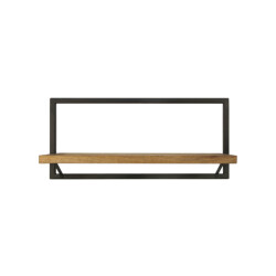 HSM Collection -wandplank levels -70x22x32--mango/metaal