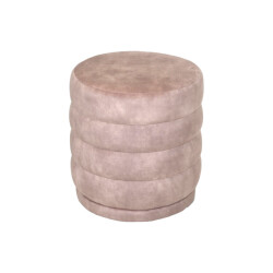 HSM Collection -ronde poef rings-45x45x40--stof