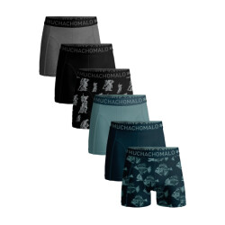 Muchachomalo Heren 6-pack boxershorts print/effen