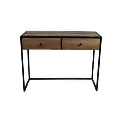 HSM Collection -wandtafel 2 la-100x45x75--mango/metaal