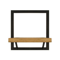 HSM Collection -wandplank levels -32x22x32--mango/metaal