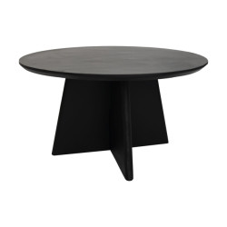 HSM Collection -ronde salontafel kruispoot-80x80x45--mango