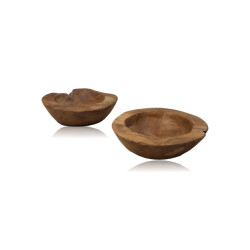 HSM Collection -fruitschaal small s/2-ø20-27x6-10--teak