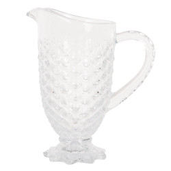 Clayre & Eef Decoratie schenkkan 1100 ml glas