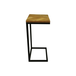 HSM Collection -read bijzettafel fishbone 38x30x65 - eiken/met