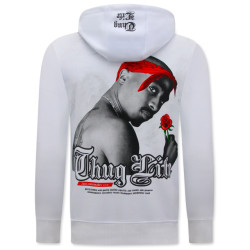 Top-Star Tupac hoodie thug life