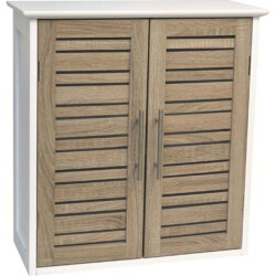 4goodz Hangkastje stockholm wand badkamerkast hangend 52x22x55cm /bruin