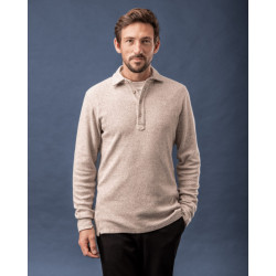 Kollekt Laggio melange longsleeve polo -