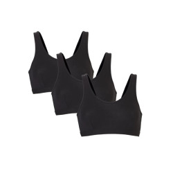 Cotonella Dames bralette bi-elastisch katoen 3-pack