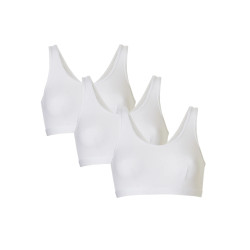 Cotonella Dames bralette bi-elastisch katoen 3-pack