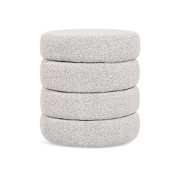 Multifurn Poef lune bouclé