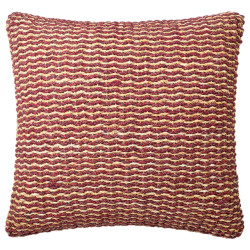 Sia Deco Vloerkussen van rood jute 80x80