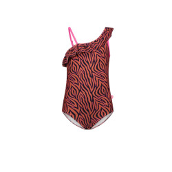 Just Beach Meisjes badpak caramel zebra