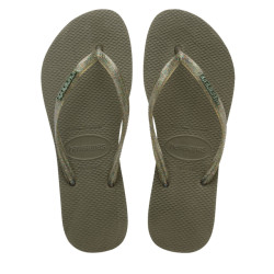 Havaianas Slim logo metallic