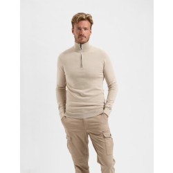 Saint Steve Cas 19480 20007 sand heren trui half zip