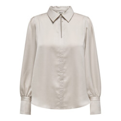 Only Onlsister ls pleat detail shirt wvn zand