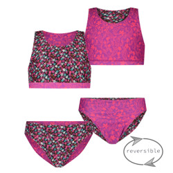 Just Beach Meisjes bikini reversibel bloemen