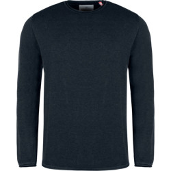 Kronstadt Pep cotton ks50062 charcoal mix heren crew neck trui