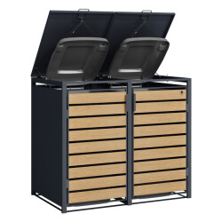 4gardenz ® containerombouw 2 afvalbakken -kliko ombouw /houtlook