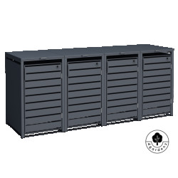 4gardenz ® kliko ombouw 4 kliko's containerombouw container ombouw antraciet