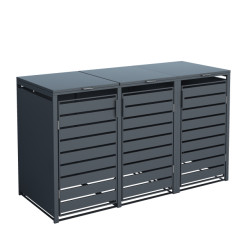 4gardenz ® kliko ombouw 3 kliko's containerombouw antraciet hoogwaardig