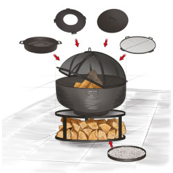 CookKing 80 cm fire bowl xxl “porto”