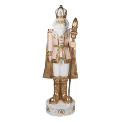 Clayre & Eef Beeld notenkraker 178 cm polyresin kerstdecoratie