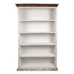 Clayre & Eef Boekenkast 120x36x195 cm hout kast