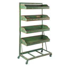 Clayre & Eef Plantenrek 71x40x133 cm ijzer rechthoek tuinrek