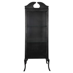 Clayre & Eef Vitrinekast 68x43x181 cm ijzer glas boekenkast