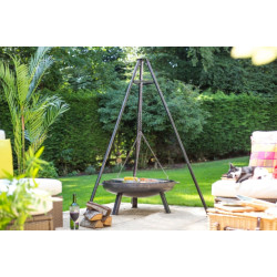 La Hacienda Steel tripod verstelbaar met hangende grill (65cm)