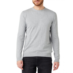 Wrangler Crew knit mid grey mel