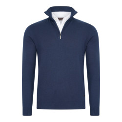 Cappuccino Italia Mock zip pullover