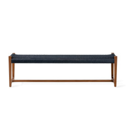 Jesper Home Echo echo kuwana indigo weave outdoor bankje amber wood (160cm)