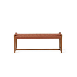 Jesper Home Echo echo kuwana cinnamon weave outdoor bankje amber wood (120cm)