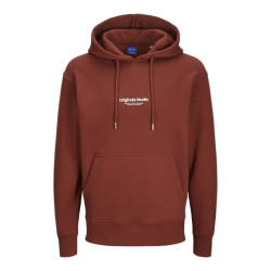 Jack & Jones jorvesterbro sweat hood noos 12241687 brandy brown