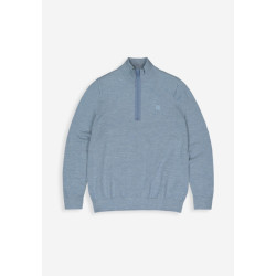 Butcher of Blue lt clifden half zip m2426030 836-blue lagoon