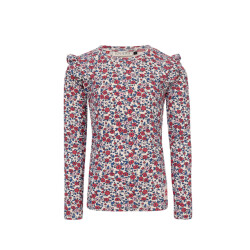 Looxs Revolution Zomer shirt meisjes pointel l/s aop bloemen multi