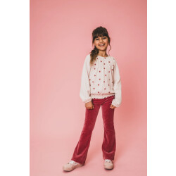 Looxs Revolution Flared corduroy broek pink punch voor meisjes in de kleur