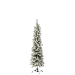 J-Line kerstboom plastiek small model besneeuwd small 47x47x184cm