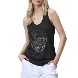 Blauer Tank met siersteentjes dames