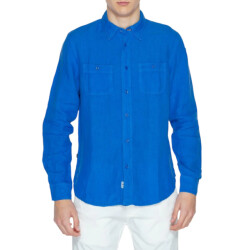 Blauer Shirt heren