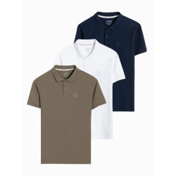 Ombre Poloshirt heren z28 v24 3-pak